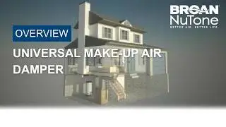 Broan Universal Make-Up Air Damper | Required Ventilation for Range Hoods Over 300 CFM