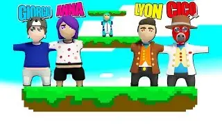 PORTO I MIEI AMICI SUL PARKOUR DI HUMAN FALL FLAT!!