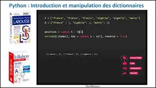 Python : Introduction et manipulation des dictionnaires
