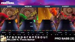 [FNFestival] t r a n s p a r e n t s o u l - Pro Bass (Chart Preview, All Difficulties)