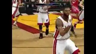 [NBA 2k14] Wade is on fire (a look at his own hand)