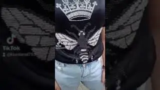 Футболка черная стразы