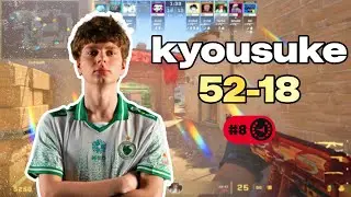 🔥 KYOUSUKE 52-18 POV: FACEIT MASTERCLASS (Mirage) | 4786 ELO