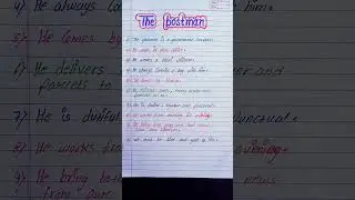 10 line eassy on postman in english l eassy on postman l postman eassy l 