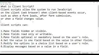 Client Scripts