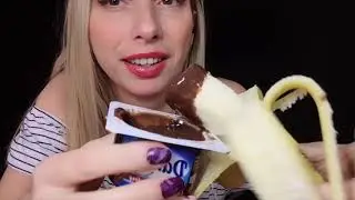 ASMR  BANANA AND PUDING / PUDİNG VE MUZ MUKBANG