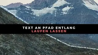 Text an Pfad entlang laufen lassen 
