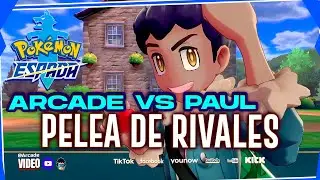 🔵ARCADE VS PAUL PELEA DE RIVALES | Pokémon espada ARCADE 🎮