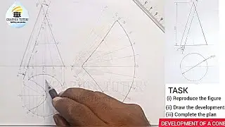 DEVELOPMENT OF A CONE CUT BY A CUTTING PLANE PARALLEL TO ONE OF IT OPPOSITE SIDE