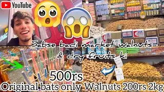 Sabse badi market walnuts & dry fruit ki 😱 in vaishno devi | cricket bats itne saste 😱 #explore #fy