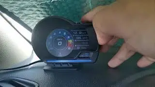 How does Datong Technology P6 head up display show Turbo？