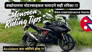 Monsoon Bike Riding Tips || नेपालीमा | How to Avoid Accidents/Protect your Bike | AKR