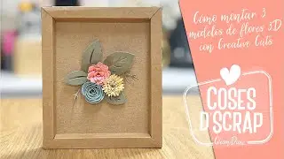 Como montar 3 modelos de flores 3D con Creative Cuts