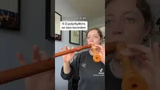 4:3 polyrhythm on two recorders because why not #teamrecorder