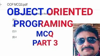 Object Oriented Programming MCQ OOPS MCQ Part 3