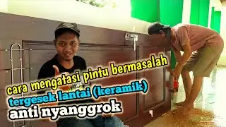 woodworking how to make a door - the solution of the door rubbed floor // You woodworker