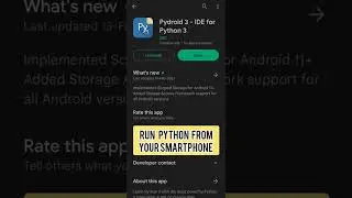 Run Python From Your Smartphone 