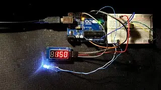 Arduino Potentiometer Led brightness control TM1637 Display