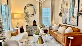 2024 WINTER Decorate With Me | New COUCH | VALENCIA ARTISAN LEATHER SOFA