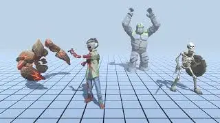 Monsters Animations 1.2 - Unity Asset Store