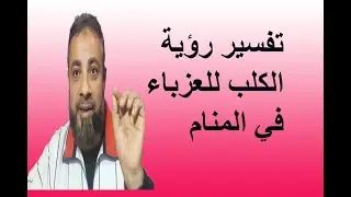 تفسير حلم رؤية الكلب للعزباء في المنام / اسماعيل الجعبيري