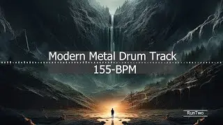 Modern Metal Drum Track 155 BPM