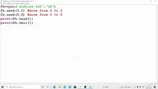 seek and tell function file handling in python