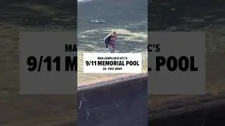 A man jumped into the reflecting pool at the 9/11 Memorial in 