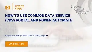 How To use Common Data Service (CDS) Portal and Power Automate
