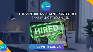 THE VIRTUAL ASSISTANT PORTFOLIO THAT WILL GET YOU HIRED (FREE WITH CANVA)