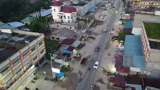 pantau sore sekitaran jalan lintas timur Riau |Dji mavic air2