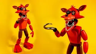 UNWITHERED FOXY😱😱(REMAKE2.0/FNAF FAN MADE) PLASTILINA✔✔✔ PORCELANA✔✔ POLYMER CLAY✔