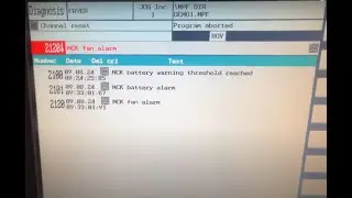Sinumerik 840D sl: Alarms 2100, 2101 and 2120 related to dual-fan/battery module 6FC5348-0AA02-0AA0