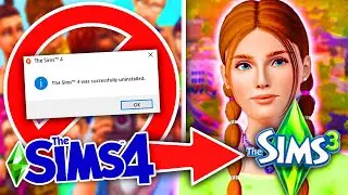 Deleting the Sims 4 to live my best Sims 3 life 😌