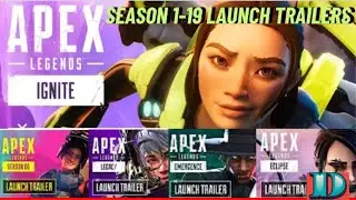 Apex Legends All Cinematic Launch Trailers Season 1-19 | Cinematic Trailers (HD)
