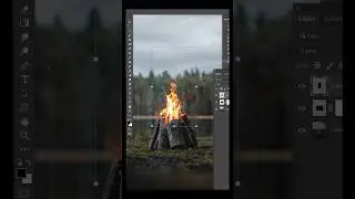 Partículas de fuego con 