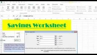 Future Value Function - Excel 2013