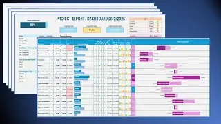 How to build an Automated Excel Program Dashboard or Report | Program Reporting |