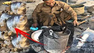 Amazing Process Of Home Copper Utensiles Reastoration | Copper Pots | Brass Vessels | How To