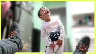 HIS VERY FIRST PEE PEE GUARD!!! | Sam & Nia