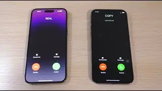 Apple iPhone 14 Pro Max Real vs iPhone 14 Pro Max Copy Incoming Call