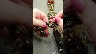 ⚜️Комплект украшений на филиграни "Эсмеральда"#shorts #брошьручнойработы #украшенияизбисера