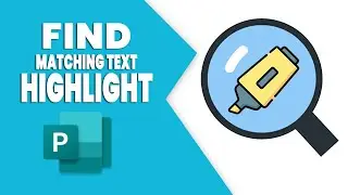 How to find matching text and highlight in publisher