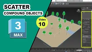 Scatter in 3ds Max || Compound Objects in 3ds Max|| 3ds Max full tutorials