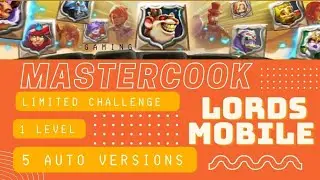 Lords mobile limited challenge Mastercook  Crazy Chef 1 stage