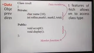 Class Access Specifiers in C++, Part 2, in tamil, Chapter 14, Unit 4, A.Jaya Mabel Rani/AP