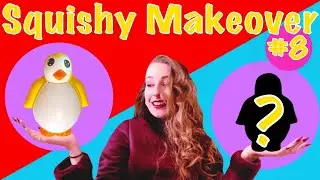 Yellow Penguin Squishy Makeover! Painting Squishies with JamieLynnYTC! #8