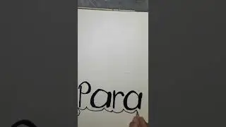 3D Drawing In sketch Book / How To Write Easy Art For Beginners With Marker And Pencil #adina