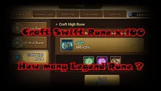 [Summoners War Sky Arena] : Craft Swift Runes