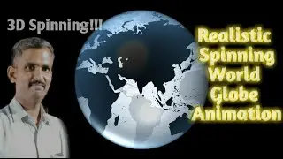 Realistic 3D spinning globe animation effect in MS Power Point 